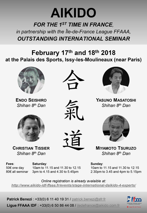 Stage international d'Aïkido - 4 experts