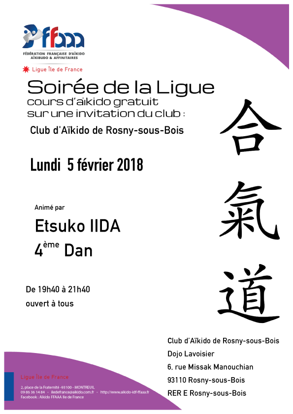 Etsuko IIDA - soirée de la ligue