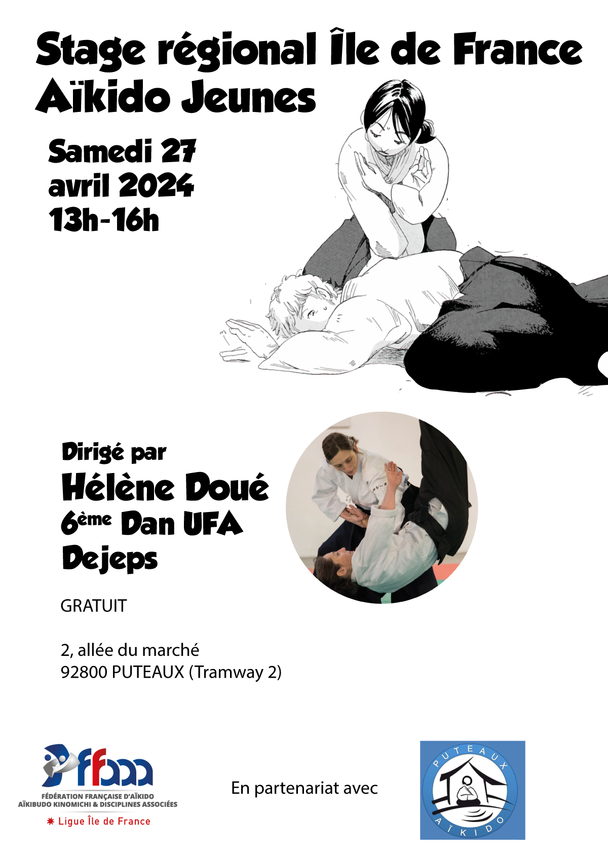 Stage Jeunes animé par Hélène Doué - 27 avril 2024